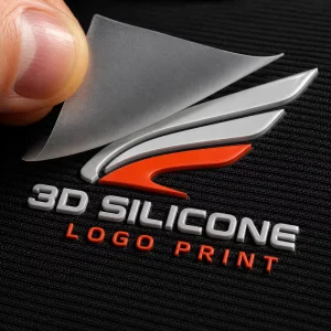 Custom Reflective Heat Transfer Labels 3D Silicone Rubber Patches For Sportswear Jackets Bags And Outdoor Garments OEM
