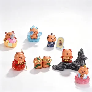 Custom Resin Blind Box Capybara Desktop Ornament Set ISO Certified Factory