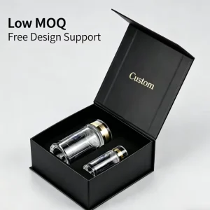 Custom Reusable Peptide Packaging Boxes 3ml Luxury Rigid Cardboard Vial Cases Magnetic Closure Shockproof Inserts Four Color