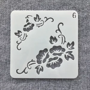 Custom Reusable Various Design Patterns Plastic Template and Wall Stencils for Painting Romantic Fashionable Item Style