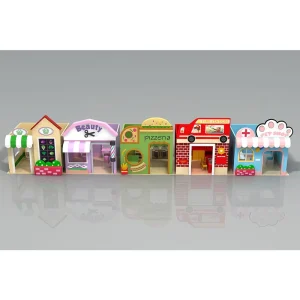 Custom Role Play Village Commercial Indoor Playground Equipment Kids Pretend Play Town Career Experience Center Mall FEC