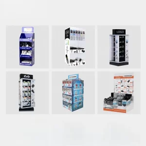 Custom Rotating Acrylic Display Stand Electronic Product Store Mobile Phone Accessories Hanging Sales Display Props