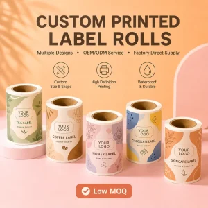 Custom Round Candle Jar Label Sticker, Coated Paper, Matte Embossed Finish, for Soy Wax Tins