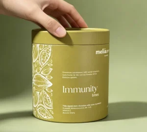 Custom Round Cylinder Paper Box with Logo for Tea Leaf Packaging Custom Size