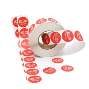 Custom Round Waterproof Self-Adhesive PVC Pet Store Packaging Label Sticker Roll