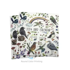 Custom Saddle Stitch Wall Calendar Printing Available Coated Art Paper Types