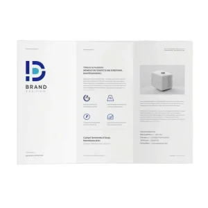 Custom Screen Printing Film Lamination Gold Stamp for Manuals Tri-Fold Leaflets Books Professional Folding Service
