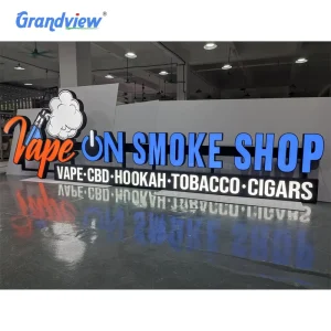 Custom Shop Sign Store Name Board Design LED Letter Illuminated Frontlit Advertising Sign for Business Outdoor LED Sign