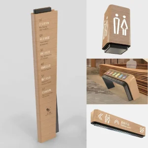 Custom Shopping Mall Wayfinding Signage System Design Commercial Center Directory Kiosk Pylon Hanging Sign Project Solution