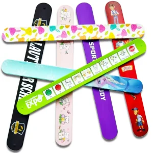 Custom Silicone Slap Bracelet, Silicone Slap Band, Silicone Slap Wristband