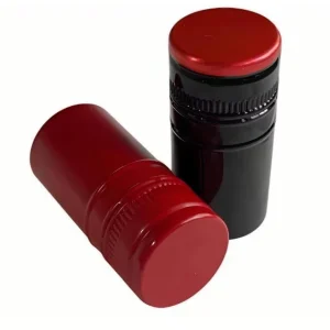 Custom Size 30*60mm ROPP Metal Aluminium Lids with PE Liner Printed Logo for Liquid Bottles Reusable Wine