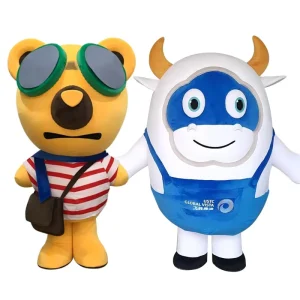 Custom Size 3D Foam Carved Doll Lightweight Breathable Plush Character Suit Advertising Performance Mascot Costume RQ109