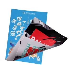 Custom Size 4-Colour CMYK Process Digital Printing Laminated Flyers Leaflet Service with Coated Paper