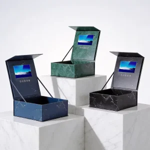Custom Size Design 7 Inch LCD Display Screen Business Wedding Publicize Promotion Video Gift Cardboard Luxury Paper Boxes
