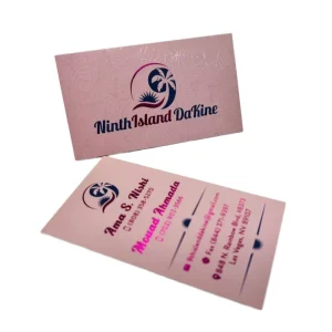Custom Size Design Luxury logo Printing Full Colors Spot UV Gold Foil Special Paper Business Cards Thank You Cards