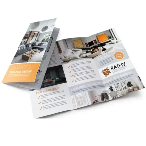 Custom Size Folded Booklet Printing With Personal Design 157 200 250gsm Paper Printing Flyers Pamphlet