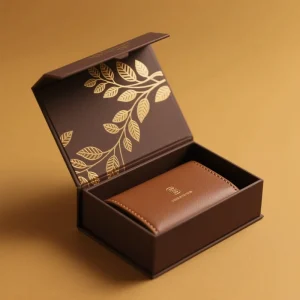 Custom Size Luxury Paper Wallet Box Packaging Recyclable Premium Magnetic Gift Box with Custom Logo for Handbags Purses Belt