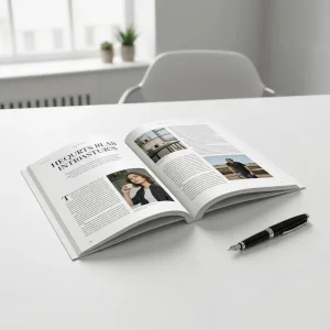 Custom Size Offset Printed Art Paper Hardcover Books Brochures Custom Printing Service for Magazines User