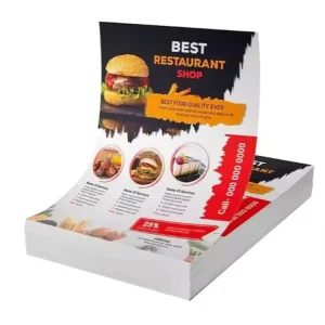 Custom Size Poster Brochure Flyer Leaflet Folder Printing Service Film Laminated Fancy Paper