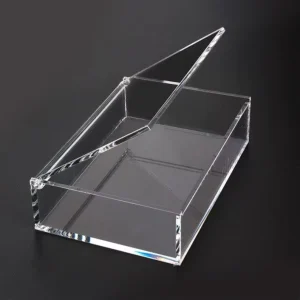 Custom Size Transparent Acrylic Case With Lid Perspex Display Box