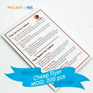 Custom Sized Single Side Color Printing Products Instruction Brochure Flyer