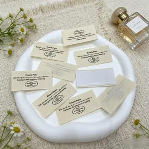 Custom Soft Cotton Label Sticker Easy Print with Brand Logo