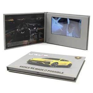 Custom Soft/Hard Cover 7/10 Inch LCD Video Business Card Brochure Book
