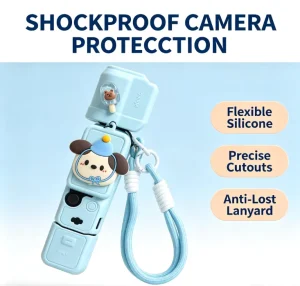 Custom Soft Silicone Action Camera Cover Waterproof Anti-Shock Protective Case Cute Camera Sleeve for Sports Camera Accessories