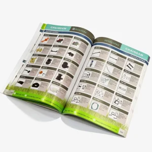 Custom Softcover Book Printing Service Paperback Product Brochure Booklet Catalog Full Color