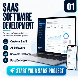 Custom Software Development Vsaas Saas+ai Software Developers Mac OS Compatible UI Design Service Solution in Stock