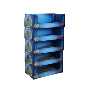 Custom Stackable Free Standing POP Corrugated Cardboard Display Stand E D Model Quick Installation Back School Retail