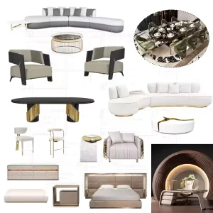 Custom Stainless Steel Golden Velvet Bed