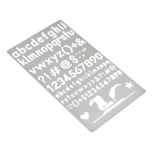 Custom Stainless Steel Laser-Cut Drawing Stencil for Stationery and Crafting