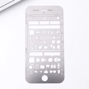 Custom Stainless Steel Metal Laser Cut Template Account Stationery Drawing Stencil