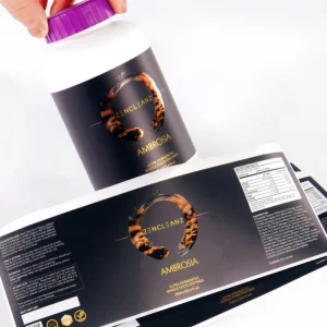 Custom Sticker Label Logo Printed Vinyl Waterproof for Product Packaging Brand Identity