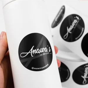 Custom Sticker Logo Waterproof Vinyl Durable Brand Packaging Labels Tear Resistant UV Proof Label Sticker