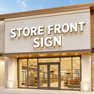 Custom Store Front Sign 3D LED Front Lit Channel Letters Outdoor Business Logo Signage for Retail Shop Building