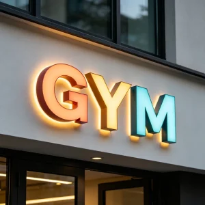 Custom Store Shop LED Backlit Sign Bright Illuminated Signage IP65 Waterproof App Controlled Retail Storefront