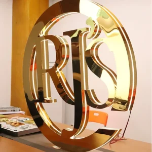 Custom Storefront Channel Letter Sign Outdoor Illuminated Shop Front Logo Signage 3D Acrylic Metal Business Building Display