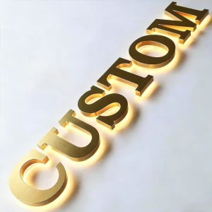 Custom Storefront Sign Outdoor Signage Panels Advertisement LED Lights 3D Metal Letter Sign Custom Light Board for Business