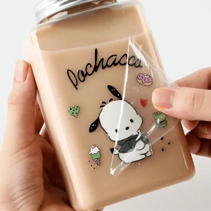 Custom Strawberry Water Bottle Stickers Waterproof Sticker for Water Bottle Transparent Transfer Sticker for Water Bottle