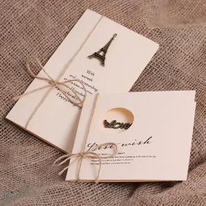 Custom Student 3D Popup Eco Friendly Red Paper Greeting Card Personalized Logo Creative Gift for Graduation Birthday Business