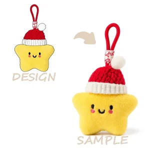 Custom Stuffed Keychain Plush Toy Super Soft Plush PP Cotton Filling Comforter Function