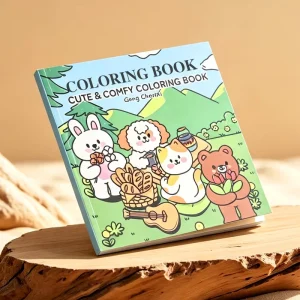 Custom Sturdy Cardboard Children’s Color Book Paper Board Comic Book Printing Service Offset Printed For Early