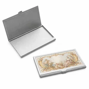Custom Sublimation Zinc Alloy Business Card Holder Blanks, Durable Portable Card Cases for Promotional Gifts and Office Use