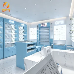Custom Sunglasses Store Showcases Luxury Optical Eyewear Display Cabinet Optometry Shop Furniture Set