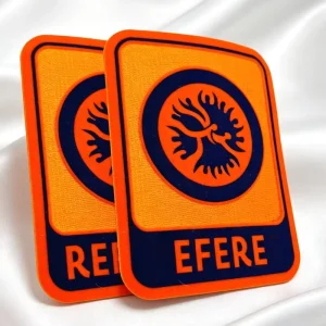 Custom Tatami Flocking Patch OEKO TEX Certified Eco Friendly Iron on Labels for Clothing Brand
