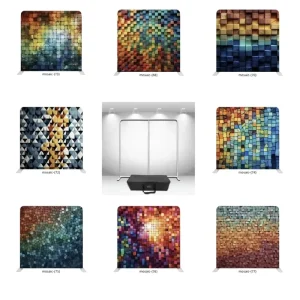 Custom Tension Fabric Backdrop, Logo Sublimation Print, Pillowcase Frame, Retail Shop Window Display