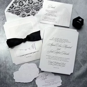 Custom Text Luxury Wedding Invitations Embossed Design Small Batch Customization for Wedding Decoration Fast Shipping