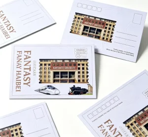 Custom Thank You Card Greeting Postcard Built in Photo Laminating Elegant Simple Elegant Design Paper Paperboard Printing